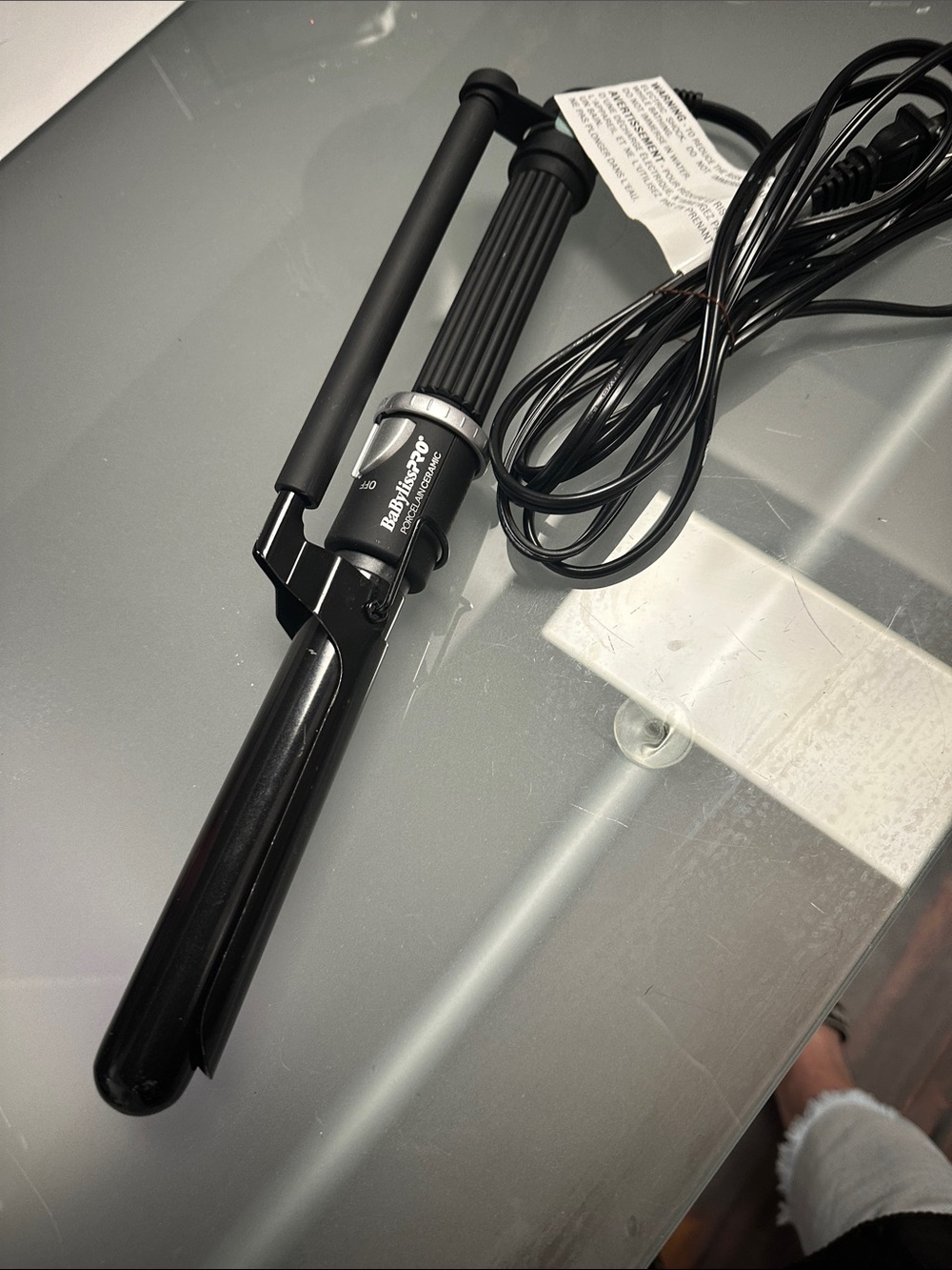 BaBylissPRO Black Porcelain Ceramic Curling Iron